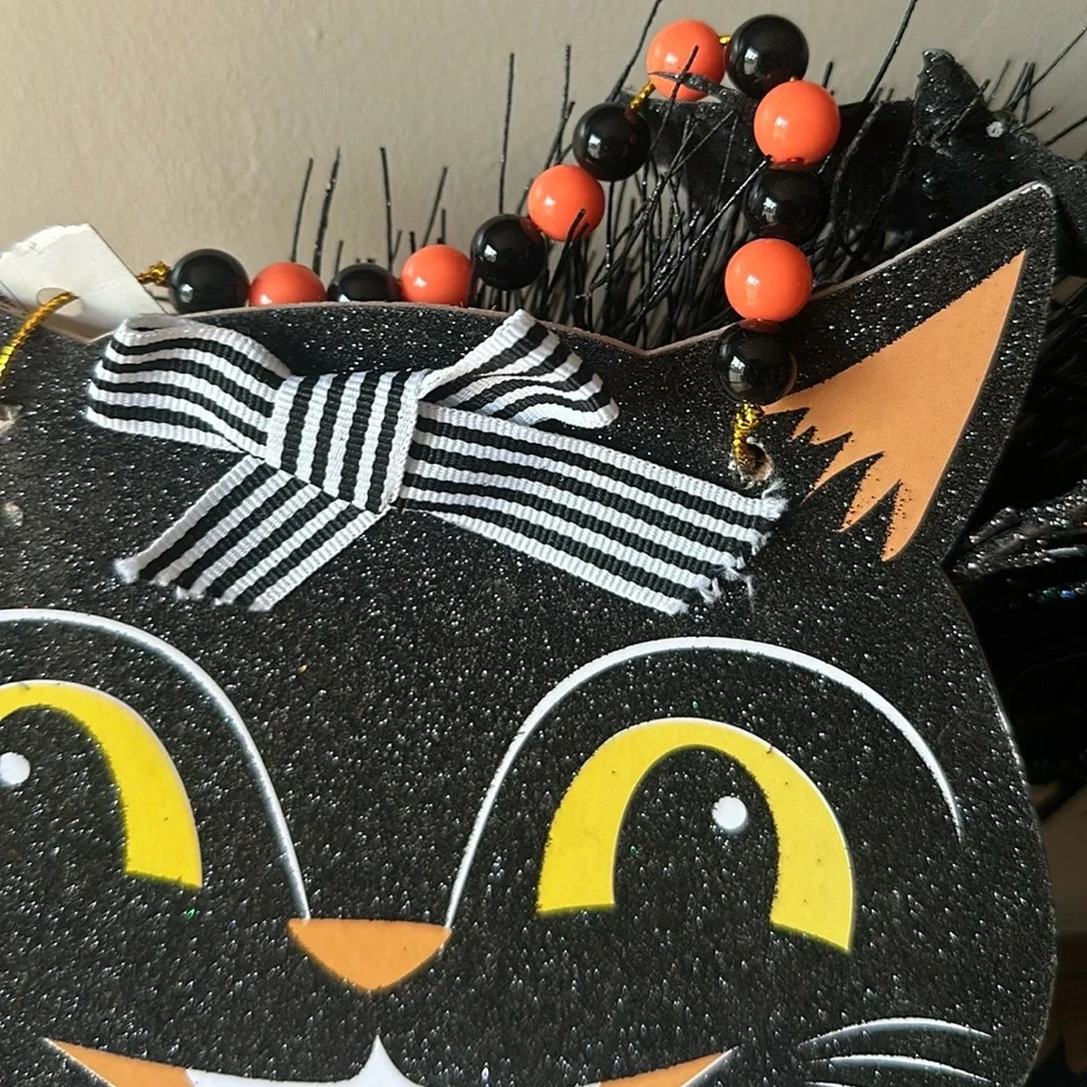 Target vintage cat Halloween wall plaque (2)